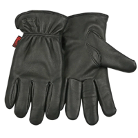 Men's Kinco Premium Grain Deerskin Driver Gloves Medium Black