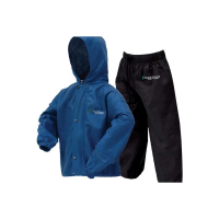 Frogg Toggs Polly Woggs Rain Suit Fishing Rain Jacket Youth Medium Black/Blue