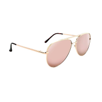 Men's Optic Nerve Flatscreen Polarized Sunglasses Shiny Rose Gold/Pink