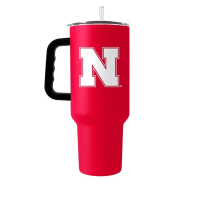 Logo Brands Nebraska Cornhuskers 40oz. Flipside Powder Coat Travel Tumbler