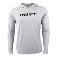 Hoyt Sun Hooded Long Sleeve T-Shirt 2X Grey Heather