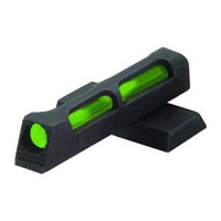 HIVIZ LiteWave Fiber Optic Front Sight for Ruger GP100 revolvers.