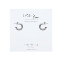 Bryan Anthonys Unstoppable Mini Hoop Earrings Silver
