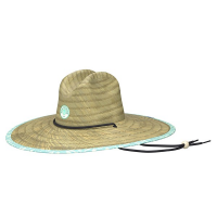 Women's Huk Batiki Straw Sun Hat One Size Marine Blue