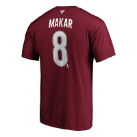 Colorado Avalanche Fanatics #8 Cale Makar Name & Number T-Shirt Small Garnet