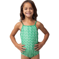 Girls' Nani Swimwear Sunseeker Mini Strappy One Piece Swimsuit Toddler 3T Verde