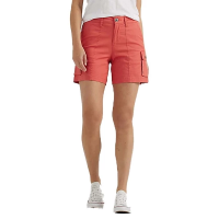 Women's Lee Ultra Lux With Flex-To-Go Relaxed Fit Cargo Shorts 12 Poppy