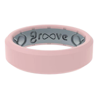 Women's Groove Life WoEdge Thin Ring 5 Rose Quartz