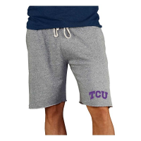 TCU Horned Frogs Concepts Sport Mainstream Shorts Small Gray