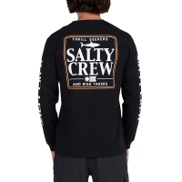 Men's Salty Crew Salty Coaster Premium Long Sleeve T-Shirt Large Black