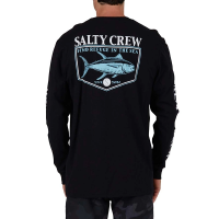 Men's Salty Crew Angler Classic Long Sleeve T-Shirt Large Black