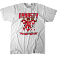 Kansas City Chiefs BreakingT Kansas City Football Dynasty Football T-Shirt Large White