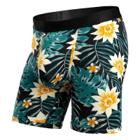 Men's BN3TH Classic With Fly Print Boxer Briefs Underwear Medium Tropical Floral Black