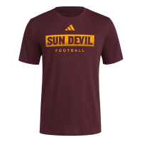 Arizona State Sun Devils adidas Locker Practice T-Shirt Medium Maroon