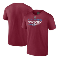 Colorado Avalanche Fanatics Hockey T-Shirt Small Garnet