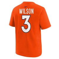 Kids' Denver Broncos Nike Russell Wilson #3 Name & Number T-Shirt XLarge Orange
