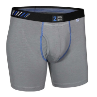 Men's 2UNDR Swing Shift Solid Boxer Briefs Underwear Running XLarge Grey/Blue