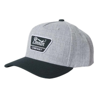 Brixton Linwood C Netplus MP Snapback Hat One Size Black/Heather Grey