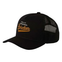 Brixton Postal C Netplus MP Snapback Hat One Size Black