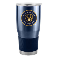 Logo Brands Milwaukee Brewers 30oz. Stainless Steel Tumbler