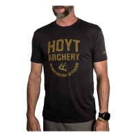 Men's Hoyt Lone Crest T-Shirt Medium Black