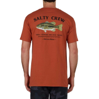 Men's Salty Crew Bigmouth Premium T-Shirt Small Rust