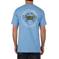 Men's Salty Crew Blue Crabber Permium T-Shirt Small Marine Blue