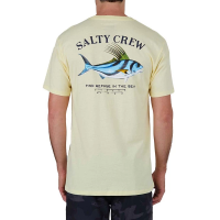 Men's Salty Crew Rooster Premium T-Shirt Medium Banana