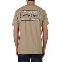 Men's Salty Crew Marina Standard T-Shirt XLarge Khaki Heather