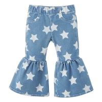 Toddler Girls' Wrangler Fallon Flare Jeans Blue/Stars 3T