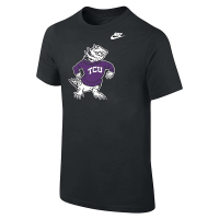 TCU Horned Frogs Nike Mascot Kids' T-Shirt Medium Black