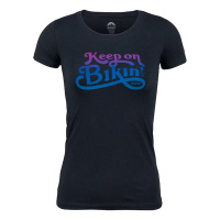 Women's ZOIC Keep On Bikin T-Shirt Small Black