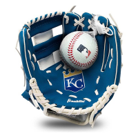 Franklin Sports Kansas City Royals Youth Glove and Ball Set