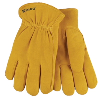 Kinco Lined Split Deern Leather Gloves Medium Golden