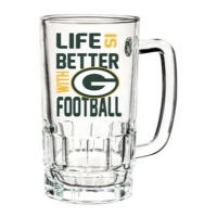 Evergreen Enterprise Green Bay Packers 16oz Tankard Glass