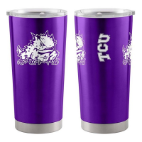 Logo Brands TCU Horned Frogs 20oz. Stainless Steel Tumbler