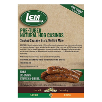 LEM Pre-Tubed Natural Hog Casings (1.5 in.)