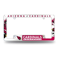 Rico Industries Arizona Cardinals 12"x6" Chrome License Plate Frame