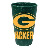 Wincraft Green Bay Packers Speckle 16oz Silicone Pint Glass