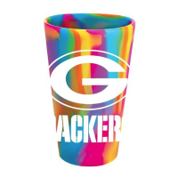 Wincraft Green Bay Packers Tie Dye 16oz Silicone Pint Glass