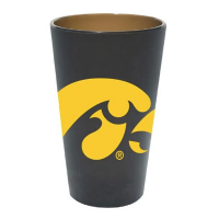 Wincraft Iowa Hawkeyes Midnight 16oz Silicone Pint Glass