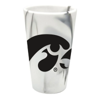 Wincraft Iowa Hawkeyes 16oz Marble Silicone Pint Glass