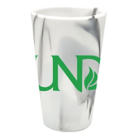 Wincraft North Dakota Fighting Hawks Marble 16oz Silicone Pint Glass