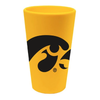 Wincraft Iowa Hawkeyes 16oz Silicone Gold Pint Glass