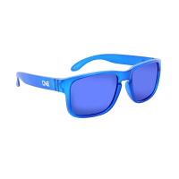 Men's Kids' Optic Nerve Wee Peet Polarized Sunglasses Crystal Blue/Smoke Blue Mirror