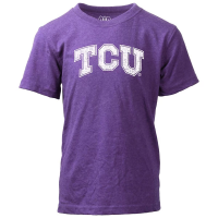 TCU Horned Frogs Wes and Willy Basic Logo Baby T-Shirt 12 mo. Purple