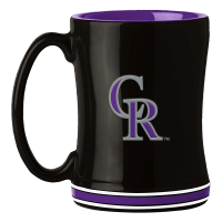 Logo Brands Colorado Rockies 14oz. Sculpted Relief Mug