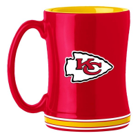 Logo Brands Kansas City Chiefs 14oz. Sculpted Relief Mug