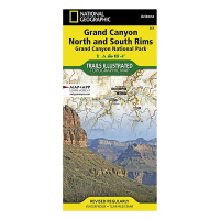 National Geographic Grand Canyon North Rim Map