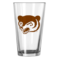 Logo Brands Chicago Cubs 16oz. Retro Gameday Glass